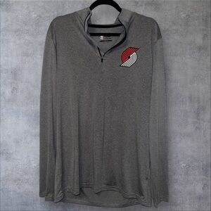 NBA - blazers 1/4 zip pull over